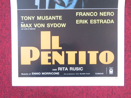 THE REPENTER ITALIAN LOCANDINA POSTER TONY MUSANTE FRANCO NERO 1985 Rendezvous Cinema Movie posters