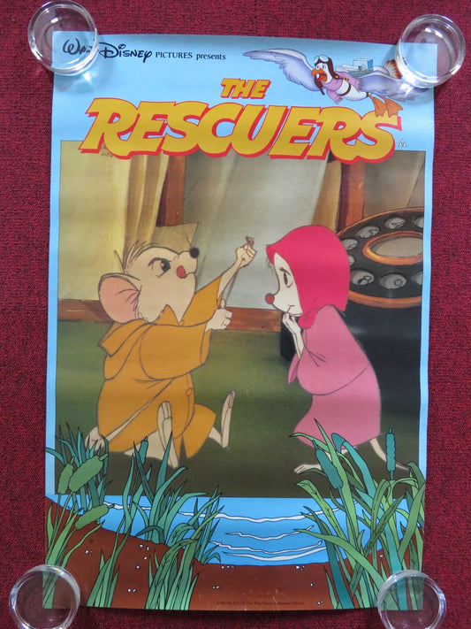THE RESCUERS - A VHS VIDEO POSTER DISNEY BOB NEWHART EVA GABOR 1977 Rendezvous Cinema Movie posters