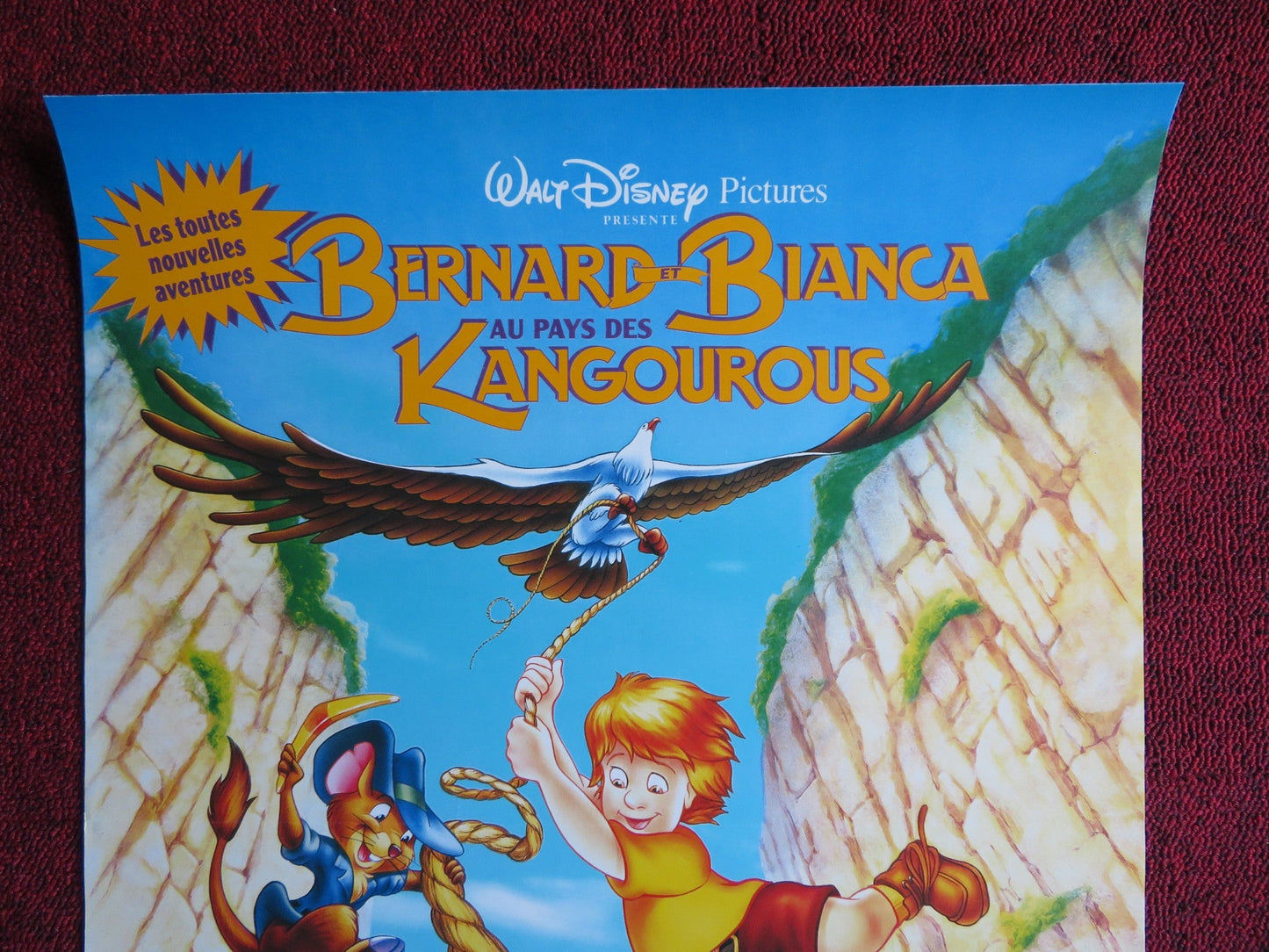 THE RESCUERS DOWN UNDER FRENCH (15" x 20") POSTER DISNEY JOHN CANDY 1990 Rendezvous Cinema Movie posters