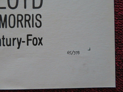 THE RETURN OF MR. MOTO FOLDED US ONE SHEET POSTER HENRY SILVA 1965 Movie posters