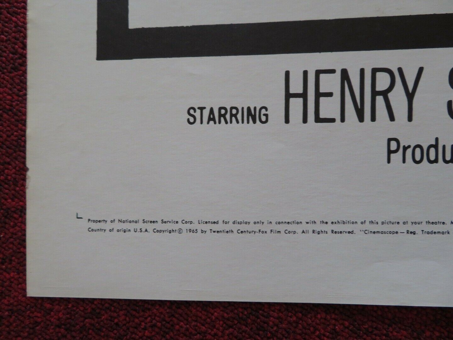 THE RETURN OF MR. MOTO FOLDED US ONE SHEET POSTER HENRY SILVA 1965 Movie posters