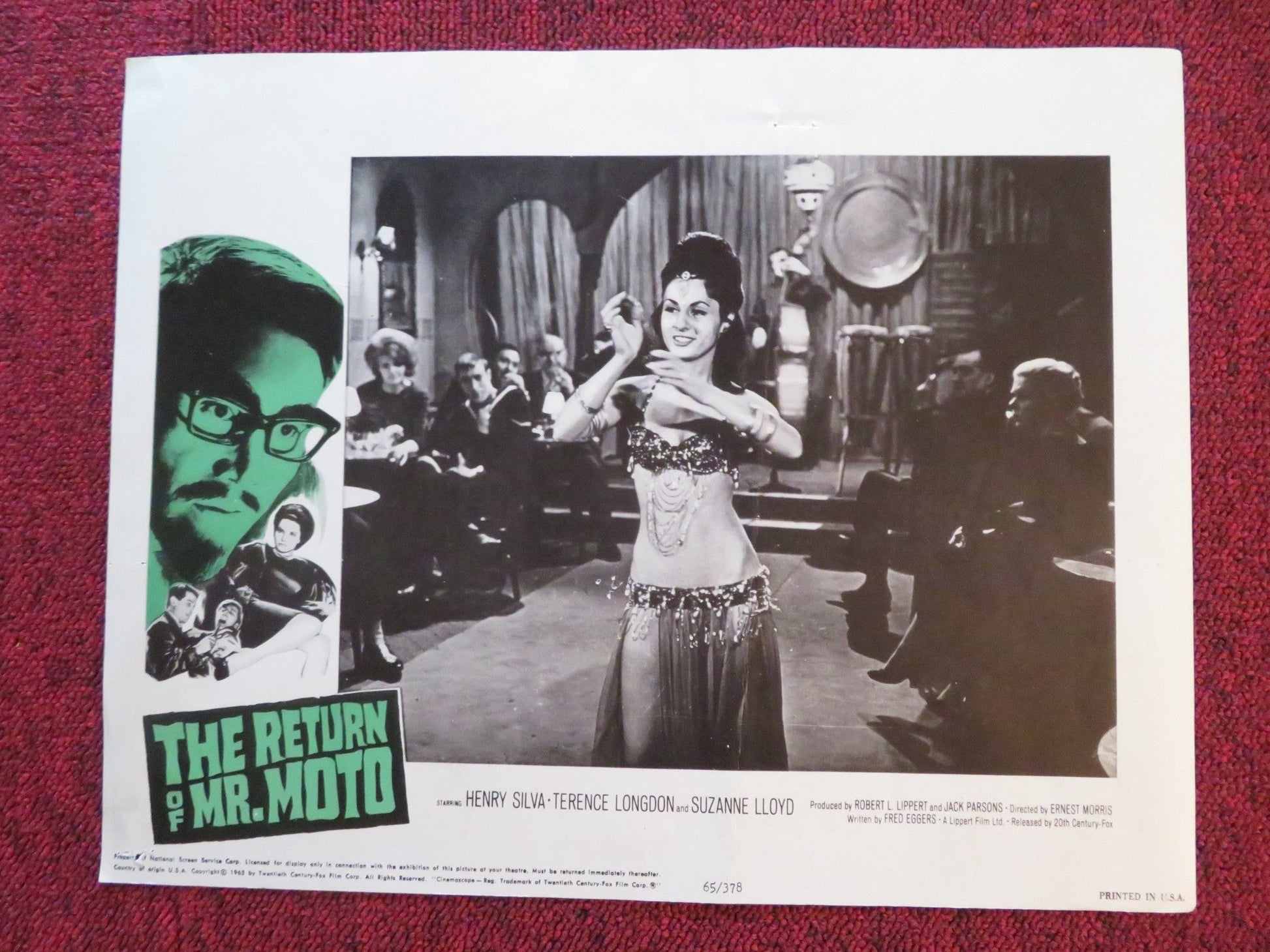 THE RETURN OF MR. MOTO US LOBBY CARD FULL SET HENRY SILVA TERENCE LONGDON 1965 Rendezvous Cinema Movie posters