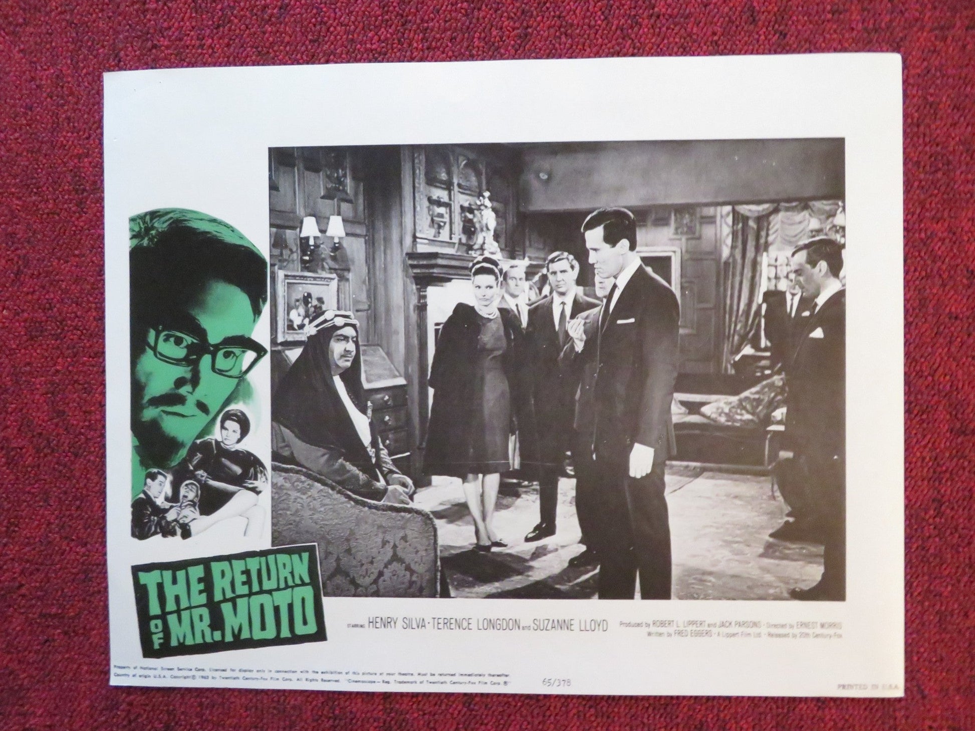 THE RETURN OF MR. MOTO US LOBBY CARD FULL SET HENRY SILVA TERENCE LONGDON 1965 Rendezvous Cinema Movie posters