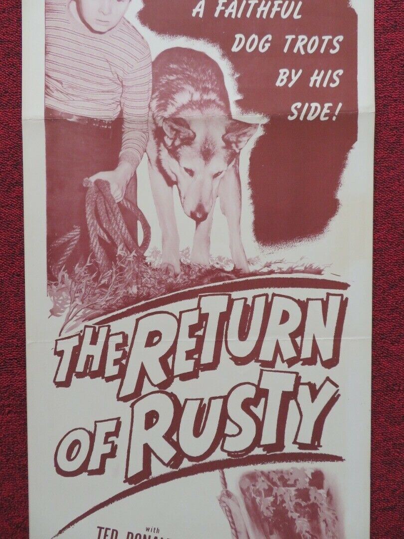 THE RETURN OF RUSTY US INSERT (14"x 36") POSTER TED DONALDSON 1946 Movie posters