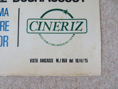 THE RETURN OF THE TALL BLOND MAN ITALIAN 2 FOGLIO POSTER JEAN CARMET 1974 Rendezvous Cinema Movie posters