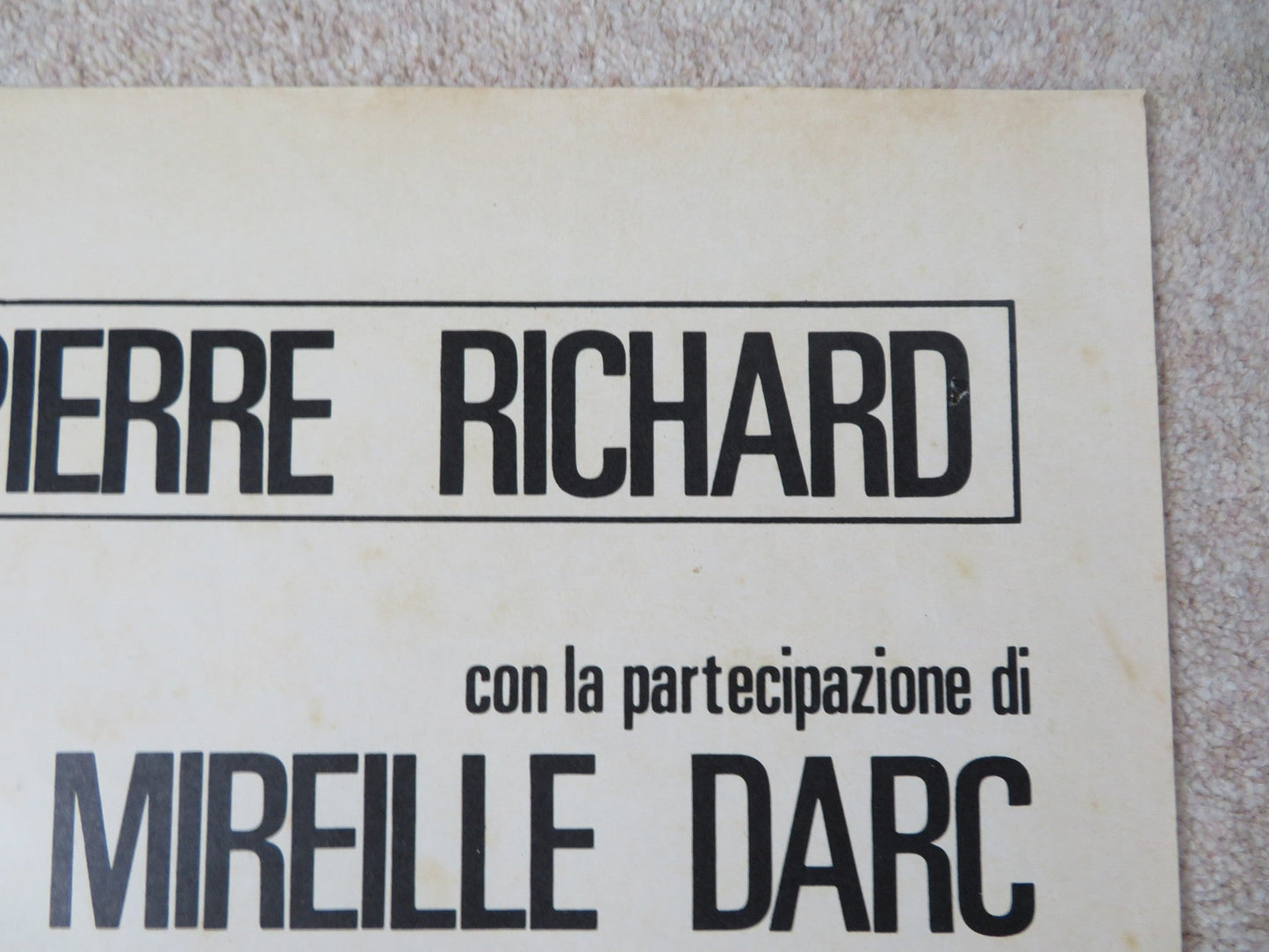 THE RETURN OF THE TALL BLOND MAN ITALIAN 2 FOGLIO POSTER JEAN CARMET 1974 Rendezvous Cinema Movie posters