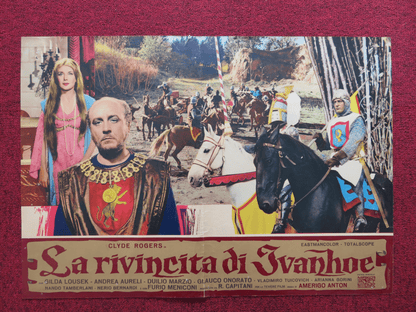 THE REVENGE OF IVANHOE ITALIAN FOTOBUSTA POSTER CLYDE ROGERS GILDA LOUSEK 1965 Rendezvous Cinema Movie posters
