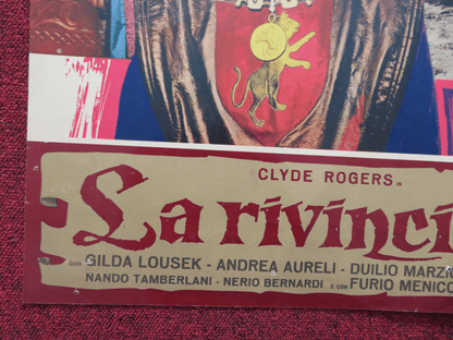 THE REVENGE OF IVANHOE ITALIAN FOTOBUSTA POSTER CLYDE ROGERS GILDA LOUSEK 1965 Rendezvous Cinema Movie posters