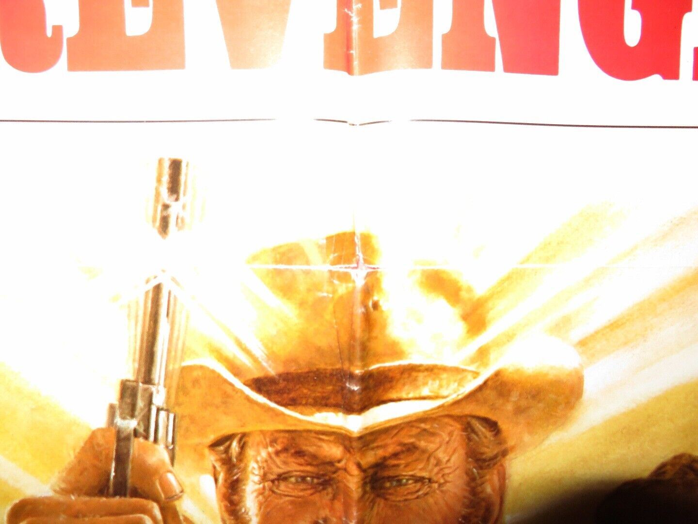 THE REVENGERS FOLDED US ONE SHEET POSTER WILLIAM HOLDEN ERNEST BORGNINE 1972 Movie posters