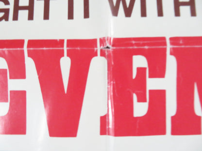 THE REVENGERS - STYLE B FOLDED US ONE SHEET POSTER WILLIAM HOLDEN BORGNINE 1972 Rendezvous Cinema Movie posters