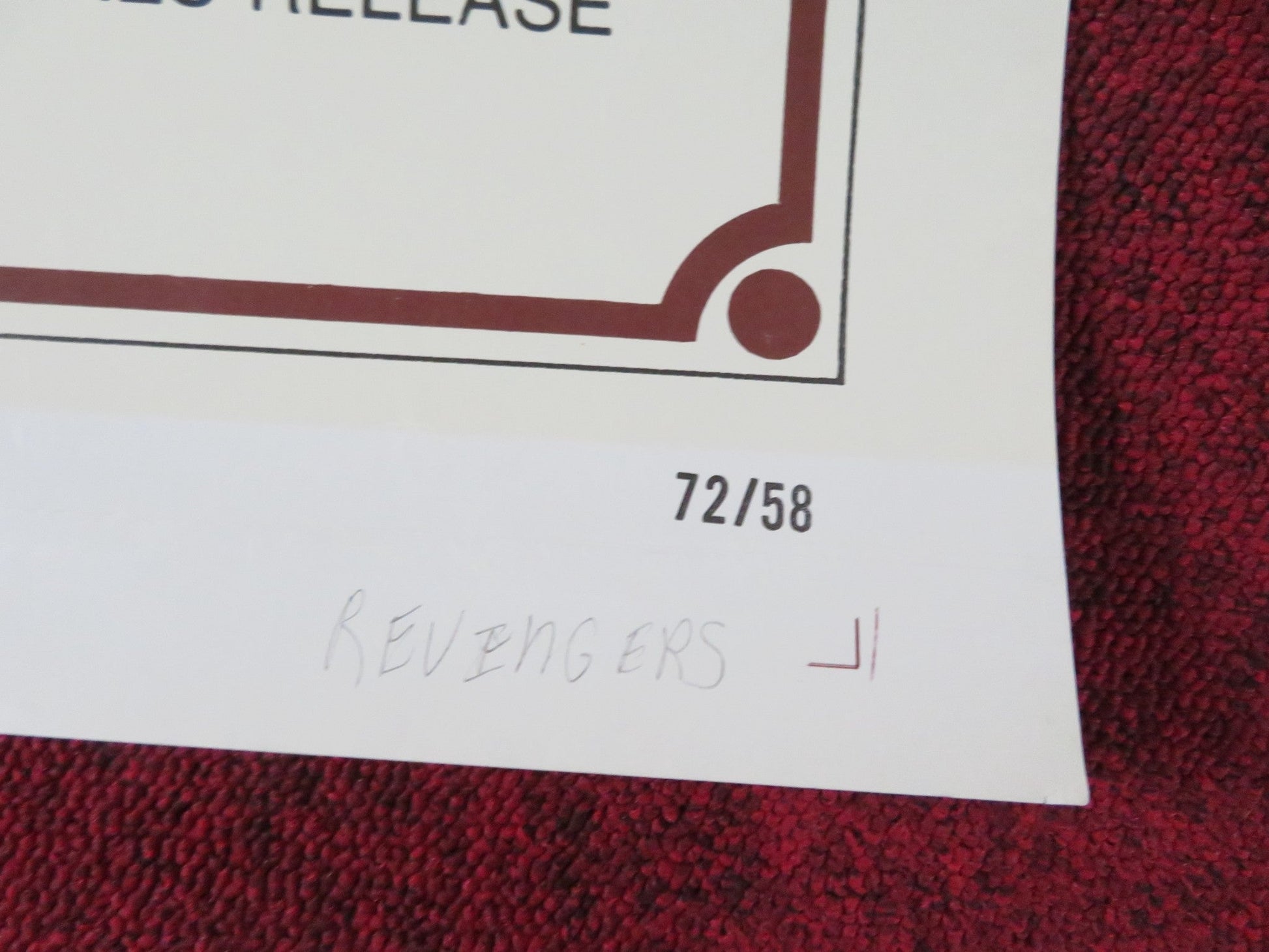 THE REVENGERS - STYLE B FOLDED US ONE SHEET POSTER WILLIAM HOLDEN BORGNINE 1972 Rendezvous Cinema Movie posters