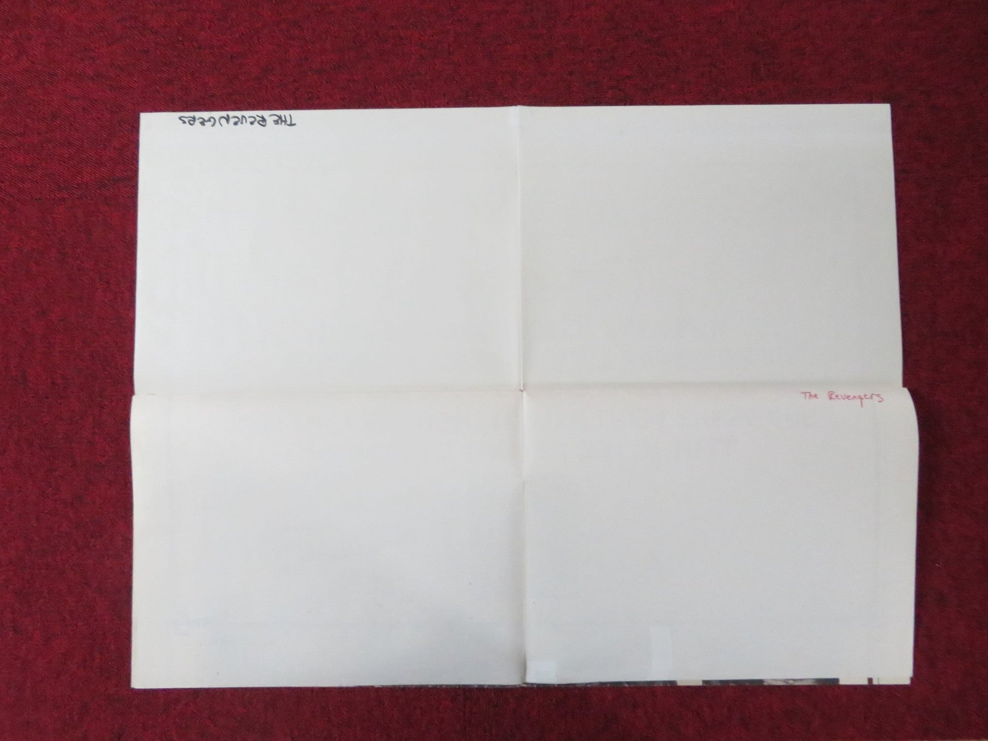 THE REVENGERS - STYLE B FOLDED US ONE SHEET POSTER WILLIAM HOLDEN BORGNINE 1972 Rendezvous Cinema Movie posters