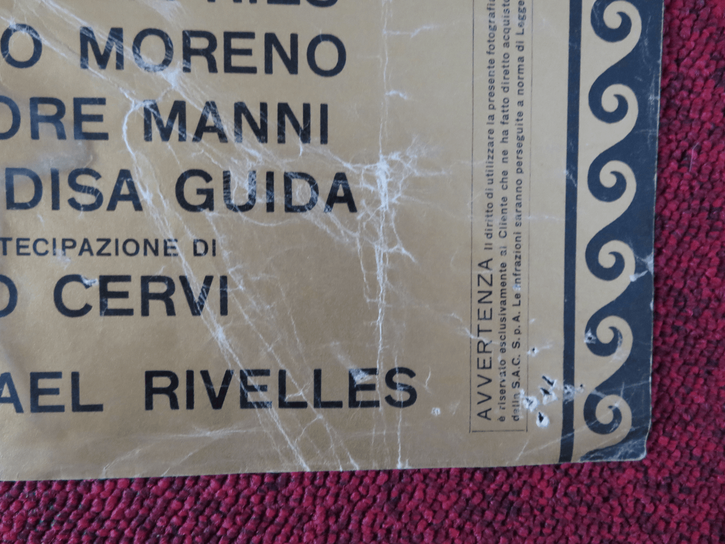 THE REVOLT OF THE SLAVES - A ITALIAN FOTOBUSTA POSTER RHONDA FLEMING 1960 - Rendezvous Cinema