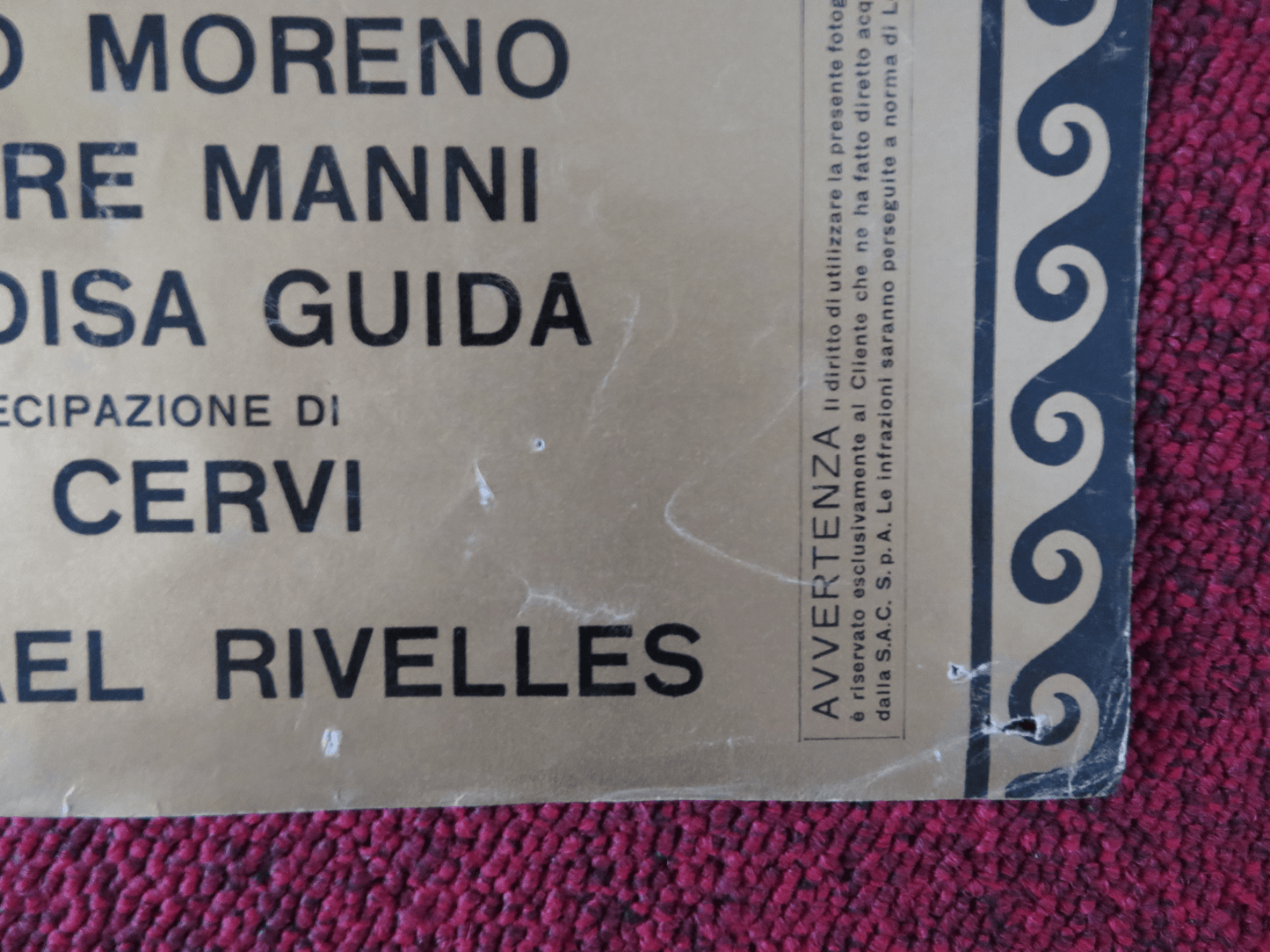 THE REVOLT OF THE SLAVES -B ITALIAN FOTOBUSTA POSTER RHONDA FLEMING 1960 - Rendezvous Cinema