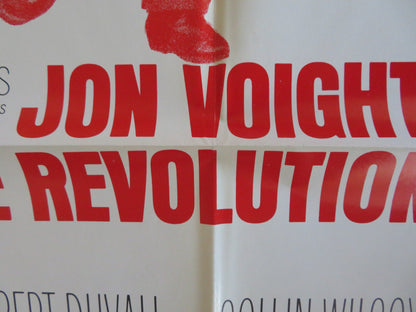 THE REVOLUTIONARY FOLDED US ONE SHEET POSTER JON VOIGHT ROBERT DUVALL 1970 Rendezvous Cinema Movie posters
