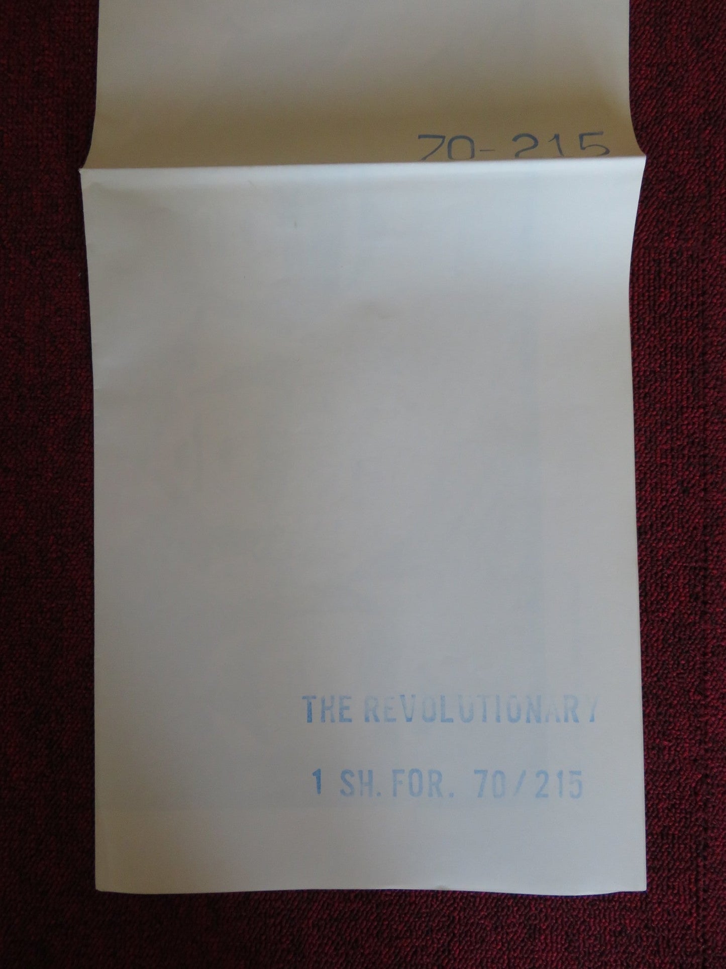THE REVOLUTIONARY FOLDED US ONE SHEET POSTER JON VOIGHT ROBERT DUVALL 1970 Rendezvous Cinema Movie posters