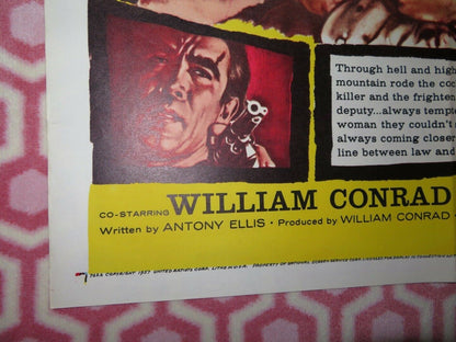 THE RIDE BACK FOLDED US ONE SHEET POSTER ANTHONY QUINN 1957 Movie posters