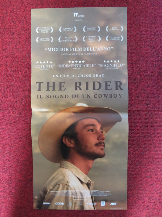 THE RIDER ITALIAN LOCANDINA POSTER BRADY JANDREAU MOONEY 2017 Rendezvous Cinema Movie posters