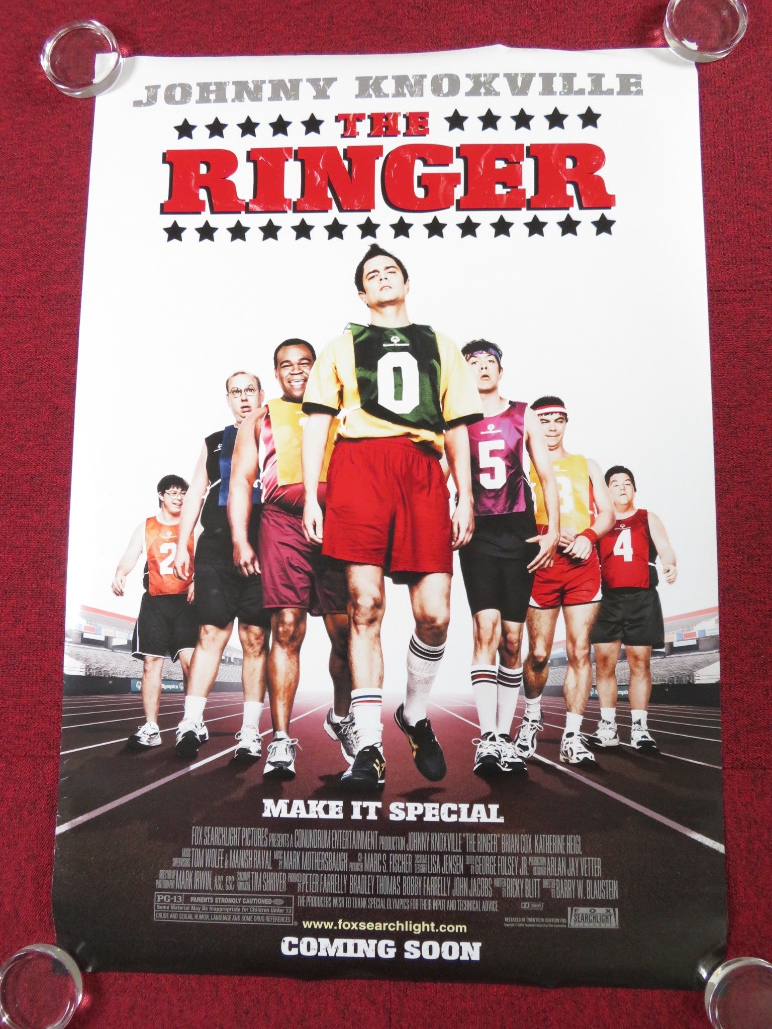 THE RINGER US ONE SHEET ROLLED POSTER JOHNNY KNOXVILLE BRIAN COX 2005 Rendezvous Cinema Movie posters