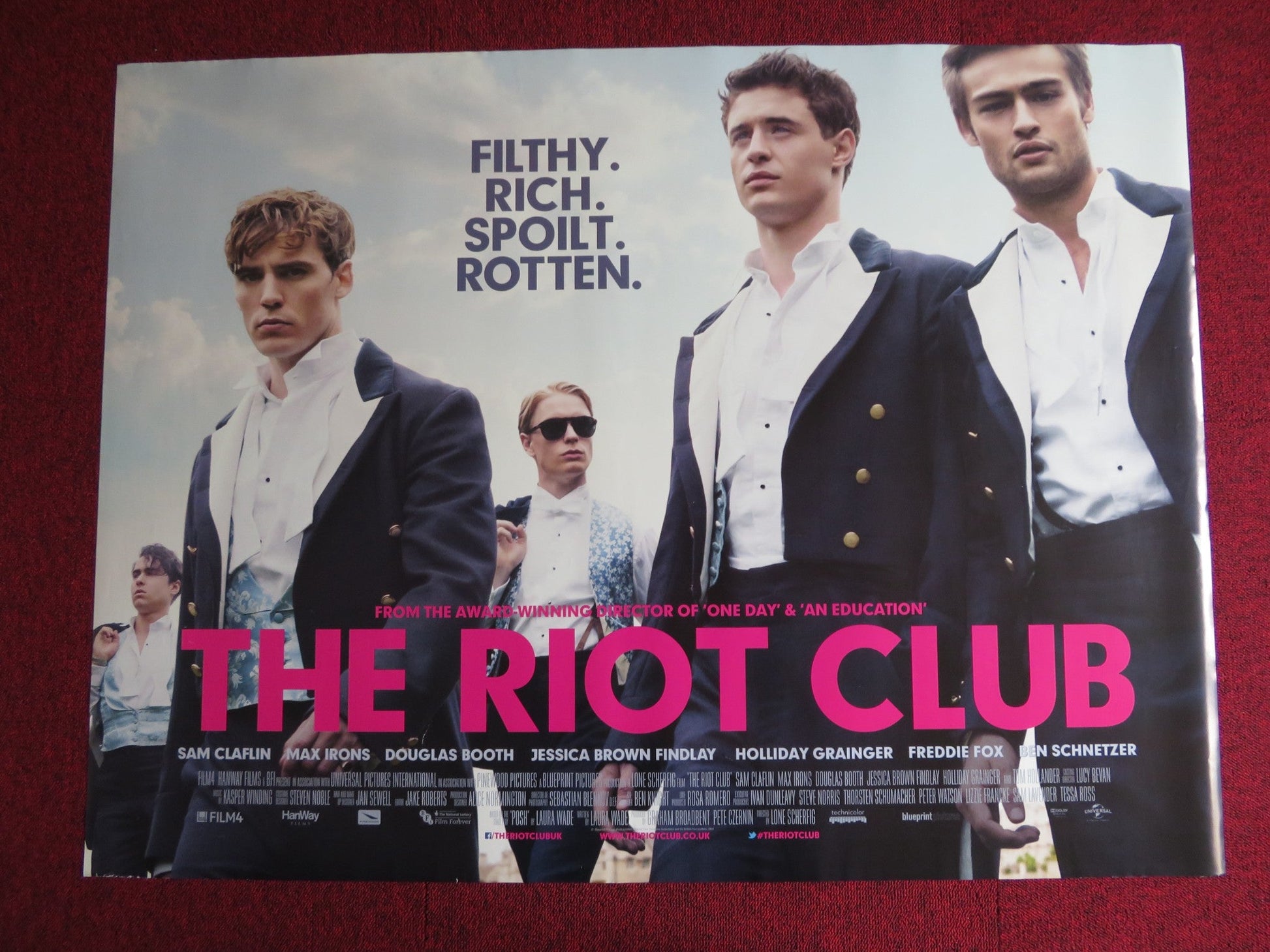 THE RIOT CLUB UK QUAD (30"x 40") ROLLED POSTER SAM CLAFIN MAX IRONS 2014 Rendezvous Cinema Movie posters