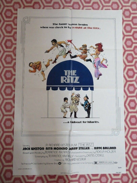 THE RITZ ONE SHEET POSTER JERRY STILLER D.RICHARD LESTER 1976 Movie posters