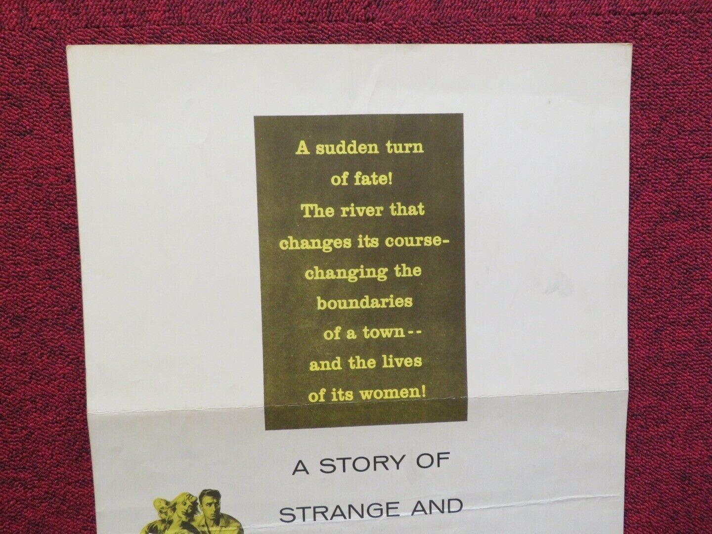 THE RIVER CHANGES US INSERT (14"x 36") POSTER ROSSANA RORY HARALD MARESCH 1956 Movie posters