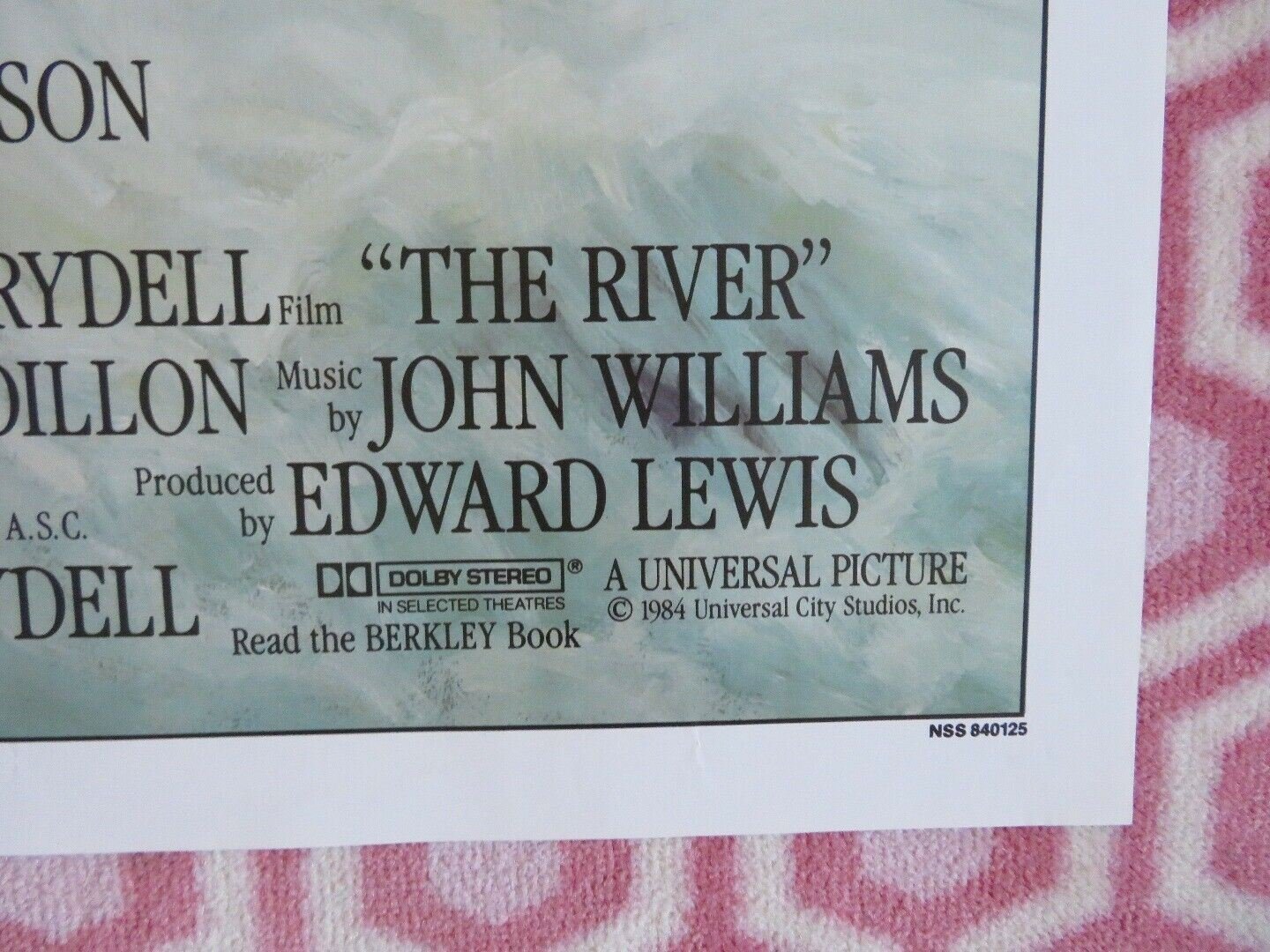 THE RIVER FOLDED US ONE SHEET POSTER MEL GIBSON SISSY SPACEK 1984 Movie posters