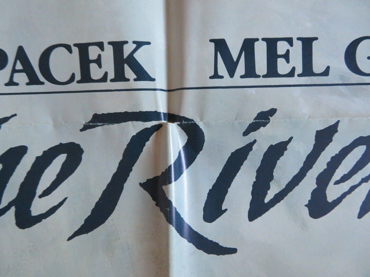THE RIVER FOLDED US ONE SHEET POSTER MEL GIBSON SISSY SPACEK 1984 Movie posters