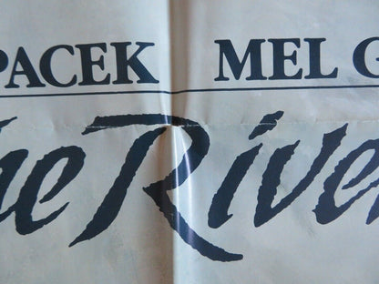 THE RIVER FOLDED US ONE SHEET POSTER MEL GIBSON SISSY SPACEK 1984 Movie posters