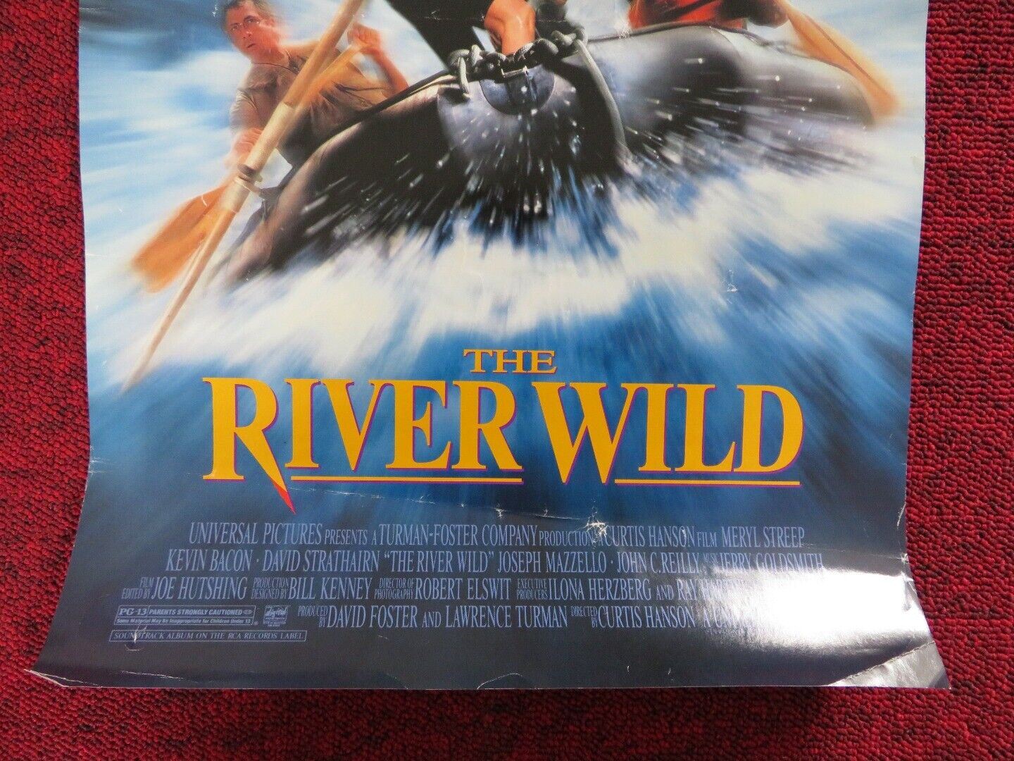 THE RIVER WILD U.S MINI (11" X 17") POSTER MERYL STREEP KEVIN BACON 1994 Movie posters
