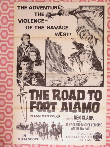 THE ROAD TO FORT ALAMO MARIO BAVA US ORIGINAL 1 SHEET POSTER RETRO 1964 - Rendezvous Cinema