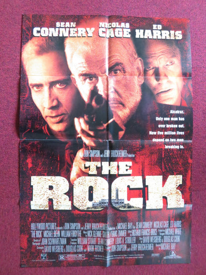 THE ROCK FOLDED US ONE SHEET POSTER SEAN CONNERY NICOLAS CAGE 1996 Rendezvous Cinema Movie posters