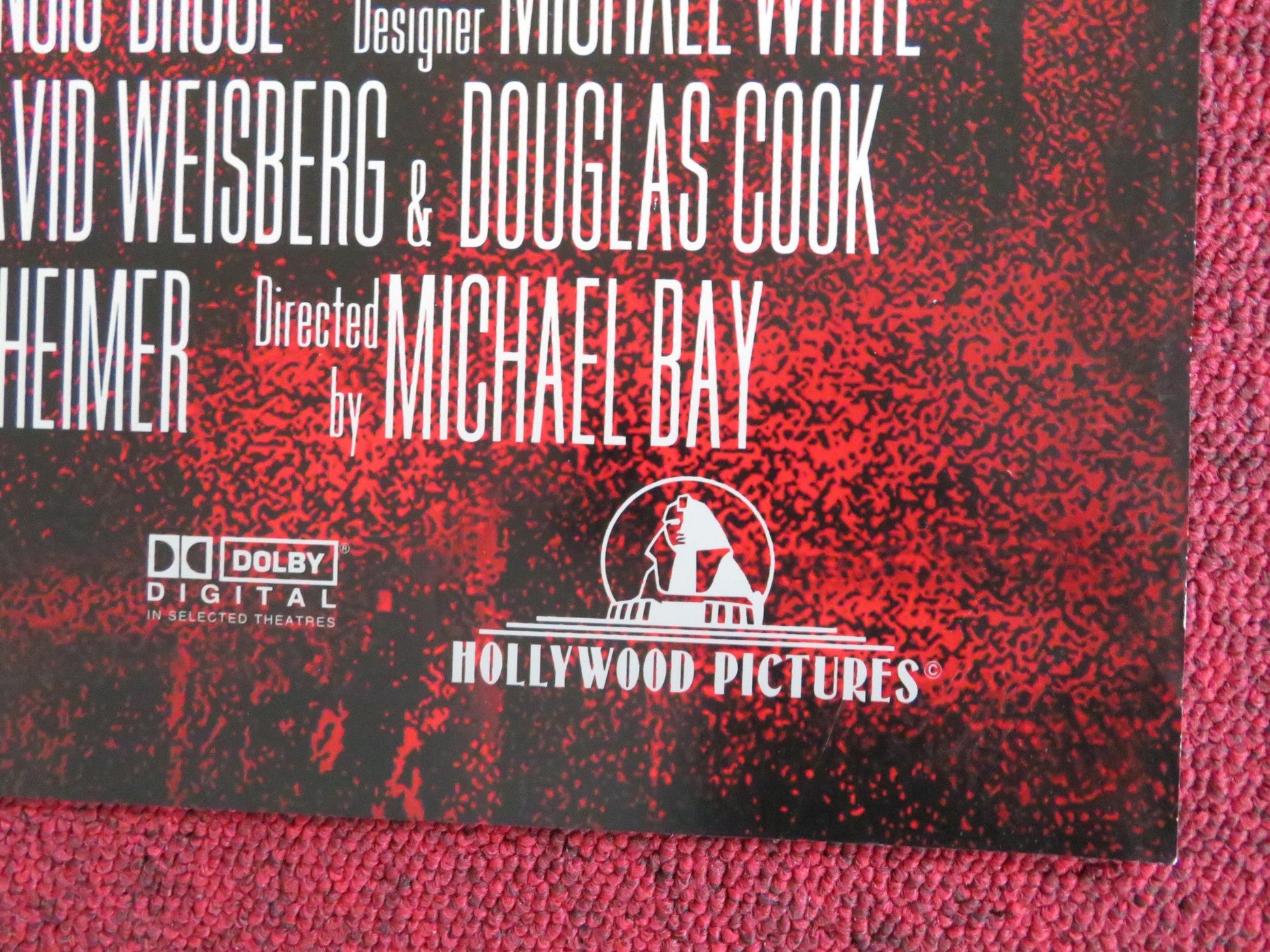 THE ROCK FOLDED US ONE SHEET POSTER SEAN CONNERY NICOLAS CAGE 1996 Rendezvous Cinema Movie posters