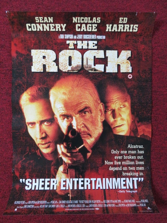 THE ROCK VHS POSTER SEAN CONNERY NICOLAS CAGE 1996 Rendezvous Cinema Movie posters