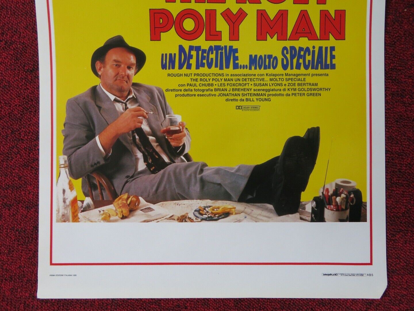 THE ROLY POLY MAN ITALIAN LOCANDINA (27.5"x13") POSTER PAUL CHUBB 1995 Movie posters