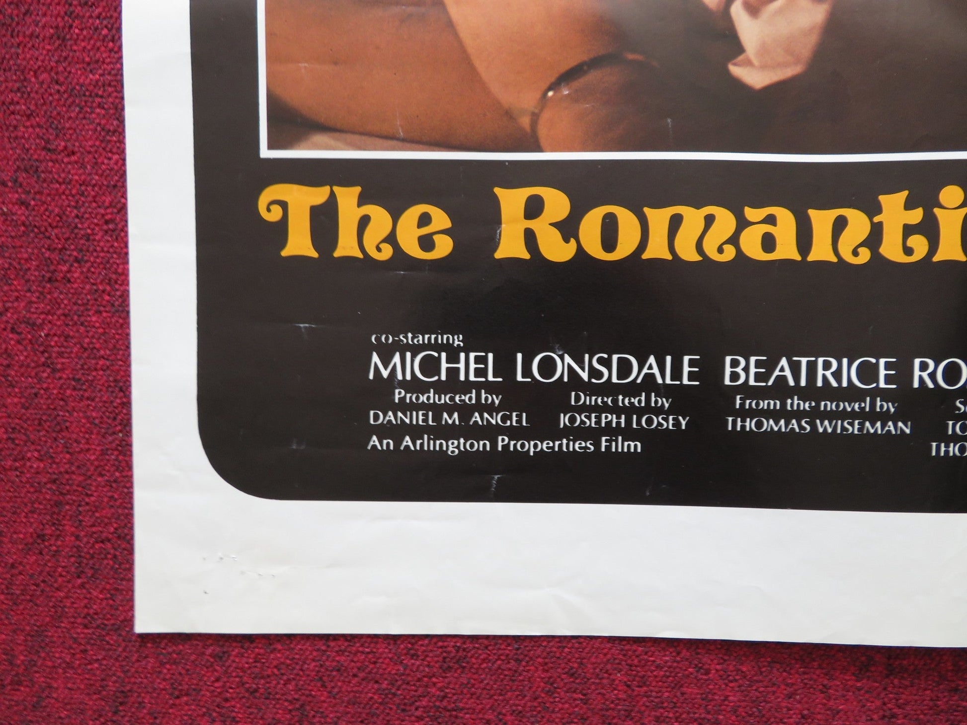 THE ROMANTIC ENGLISHWOMAN FOLDED US ONE SHEET POSTER MICHAEL CAINE 1975 Rendezvous Cinema Movie posters