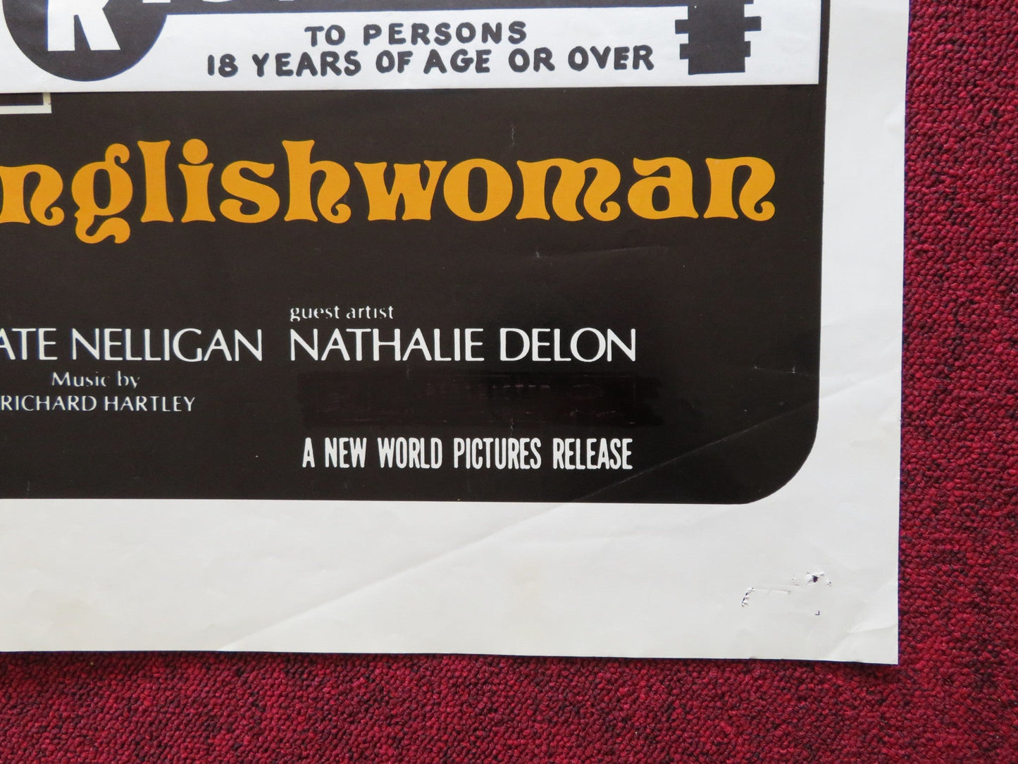 THE ROMANTIC ENGLISHWOMAN FOLDED US ONE SHEET POSTER MICHAEL CAINE 1975 Rendezvous Cinema Movie posters