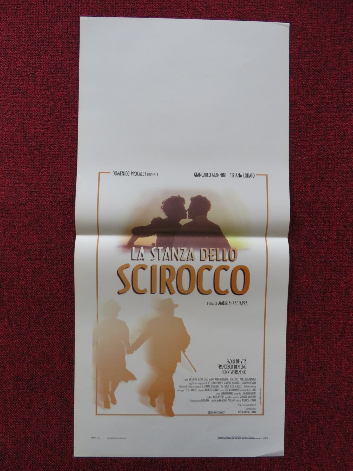 THE ROOM OF THE SCIROCCO ITALIAN LOCANDINA POSTER GIANCARLO GIANNINI 1998 Rendezvous Cinema Movie posters
