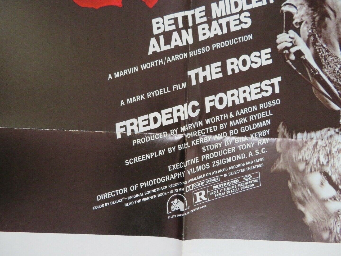 THE ROSE US ONE SHEET POSTER BETTE MIDLER ALAN BATES 1979 Movie posters