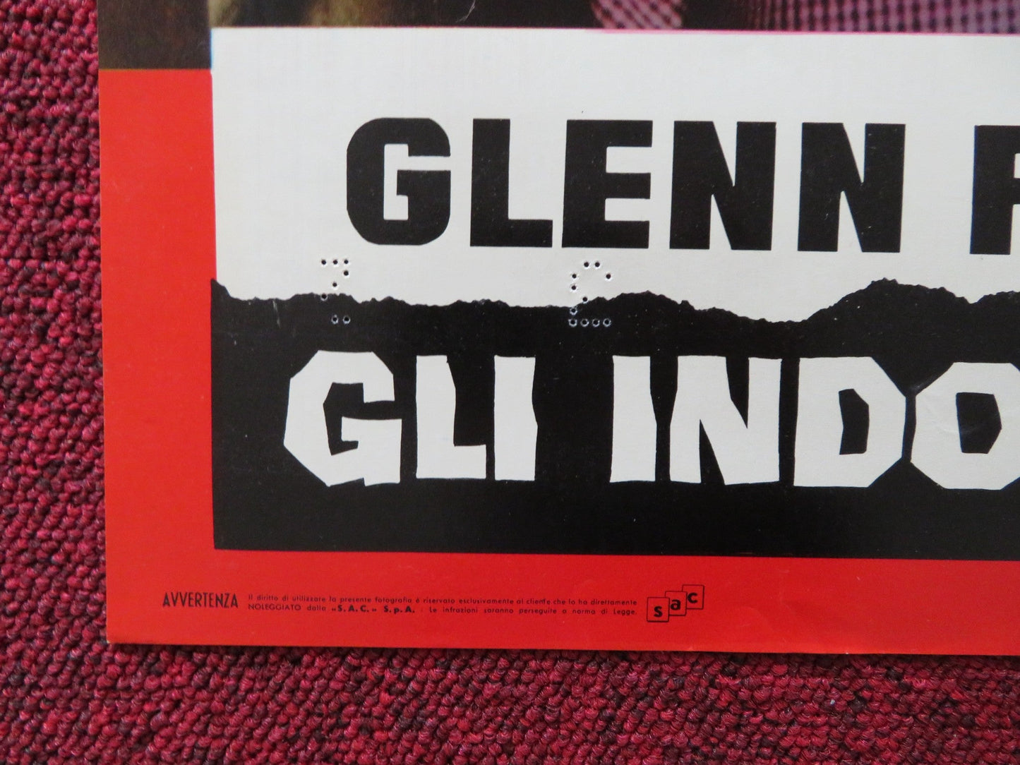 THE ROUNDERS - E ITALIAN FOTOBUSTA POSTER GLENN FORD HENRY FONDA 1965 Rendezvous Cinema Movie posters