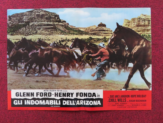 THE ROUNDERS - F ITALIAN FOTOBUSTA POSTER GLENN FORD HENRY FONDA 1965 Rendezvous Cinema Movie posters