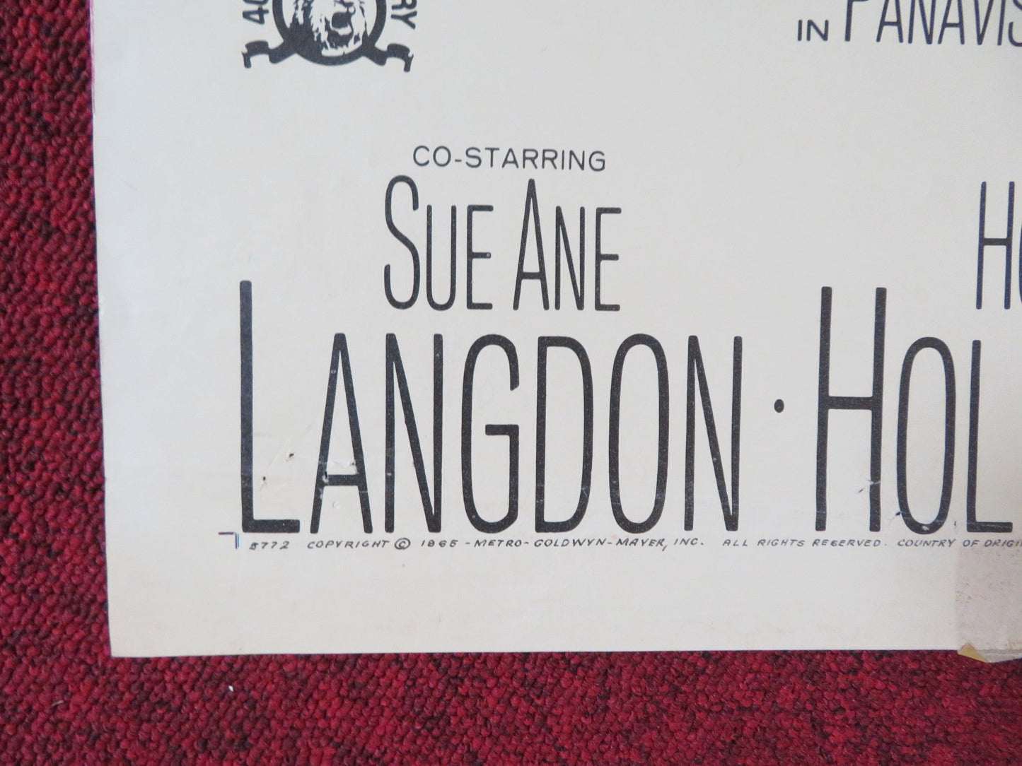 THE ROUNDERS FOLDED US ONE SHEET POSTER GLENN FORD HENRY FONDA 1965 Rendezvous Cinema Movie posters