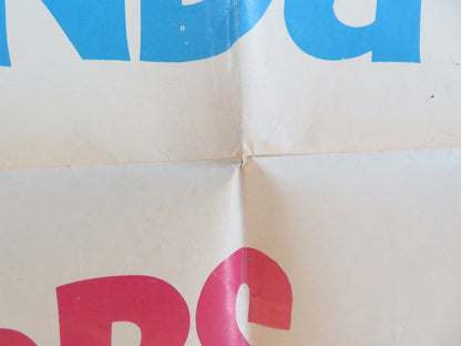 THE ROUNDERS FOLDED US ONE SHEET POSTER GLENN FORD HENRY FONDA 1965 Rendezvous Cinema Movie posters