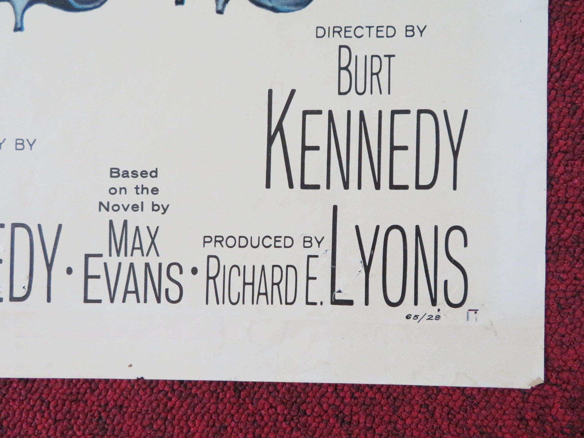 THE ROUNDERS FOLDED US ONE SHEET POSTER GLENN FORD HENRY FONDA 1965 Rendezvous Cinema Movie posters