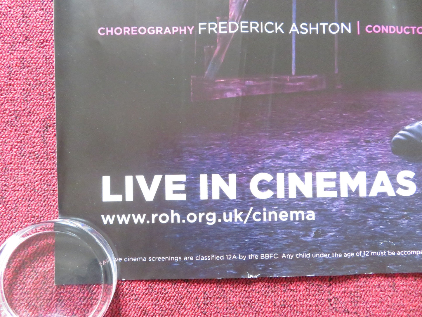 THE ROYAL BALLET RHAPSODY THE TWO PIGEONS UK QUAD (30"x 40") ROLLED POSTER 2016 Rendezvous Cinema Movie posters