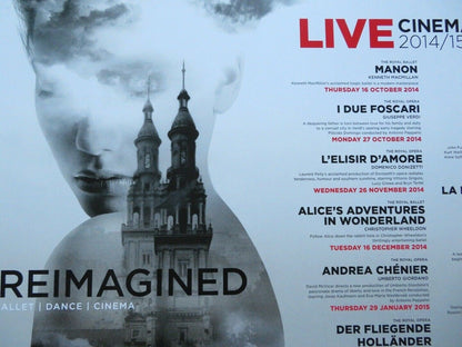 THE ROYAL OPERA HOUSE 2014/15 LIVE CINEMA SEASON QUAD (30"x 40") ROLLED POSTER Rendezvous Cinema Movie posters