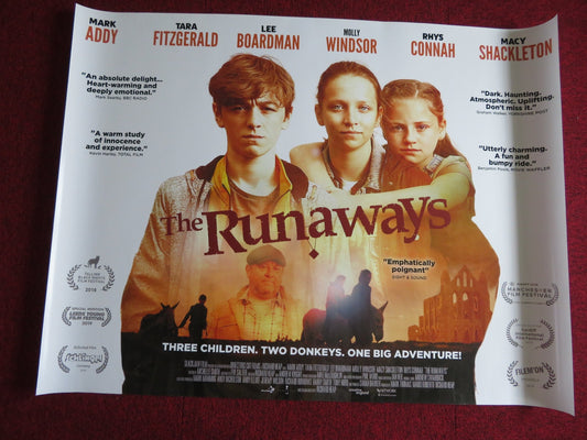 THE RUNAWAYS UK QUAD (30"x 40") ROLLED POSTER MARK ADDY MOLLY WINDSOR 2019 Rendezvous Cinema Movie posters