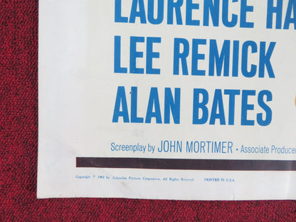 THE RUNNING MAN HALF SHEET (22"x 28") POSTER LAURENCE HARVEY LEE REMICK 1963 Rendezvous Cinema Movie posters