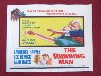 THE RUNNING MAN HALF SHEET (22"x 28") POSTER LAURENCE HARVEY LEE REMICK 1963 Rendezvous Cinema Movie posters