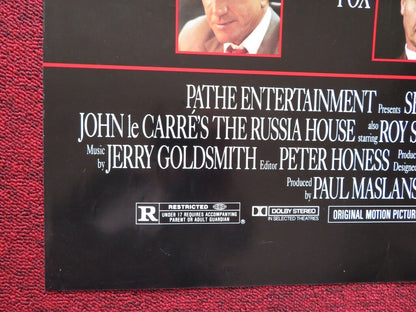 THE RUSSIA HOUSE FOLDED US ONE SHEET POSTER MICHELLE PFEIFFER SEAN CONNERY 1990 - Rendezvous Cinema